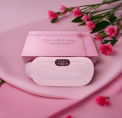Portable Cordless Heating Pad for Menstrual Cramps Relief, for Stomach, Speed Temperature Adjustment and Speed Massage Modes, Back and Belly Heating Pad for Women